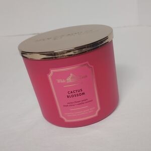 NEW Bath & Body Works Cactus Blossom Large 3 Wick Pink Candle